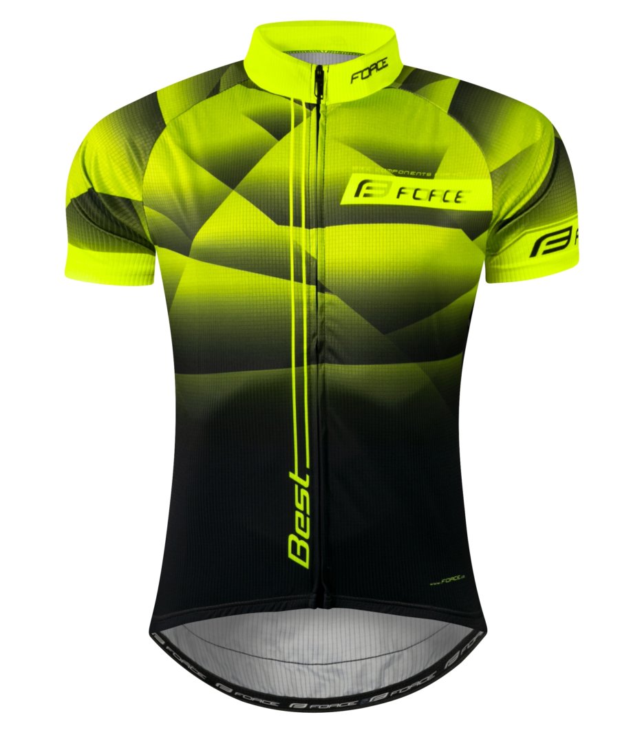 Force Best Maglia ciclismo manica corta Fluo Nero